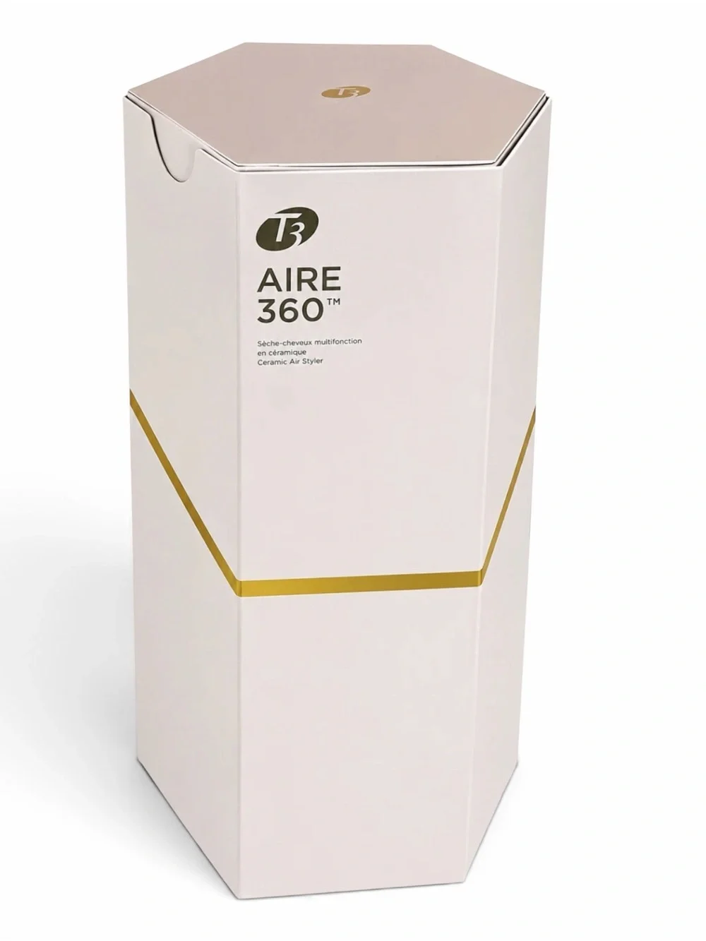 T3 AIRE 360 Air Styler Dual Voltage Ceramic Blowout Kit Satin Blush Gold (SEALED